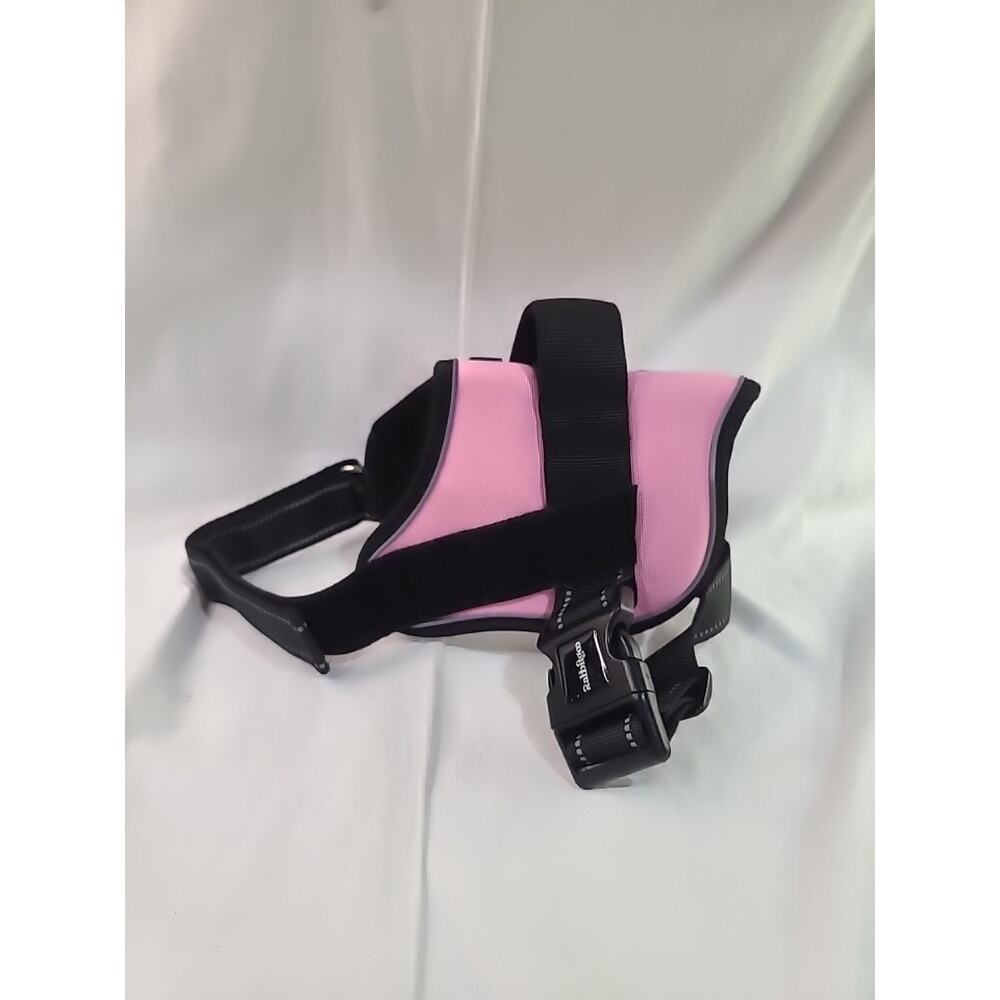 rabbitgoo No Pull Dog Harness with Buckle Reflective Adjustable No Choke M PINK